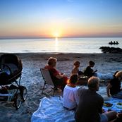 Sunset at Tisvilde Beach
